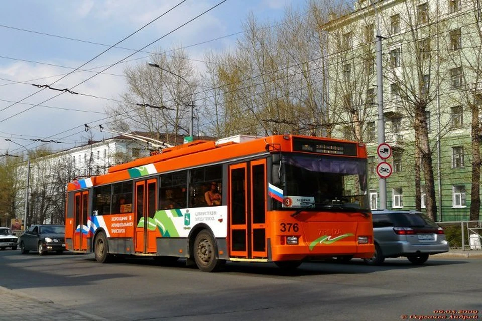 В некотрых томских троллейбусах появился безналичный расчет. Фото: transphoto.ru