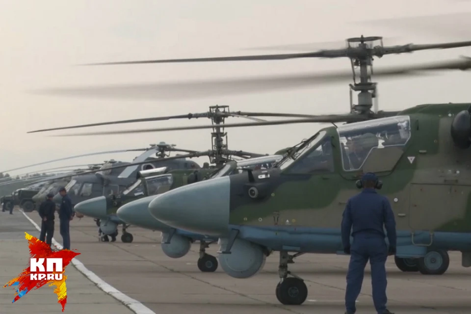 Армейская авиация Восточного военного округа провела учения на легендарном вертолете Ка-52