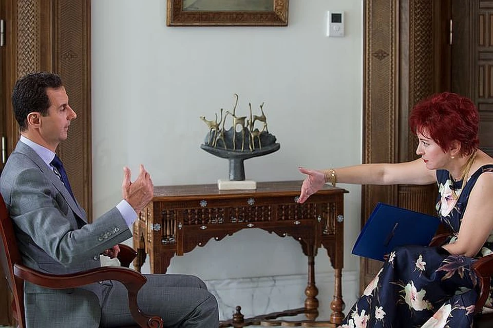 President of the Syrian Arab Republic Bashar al-Assad gave an interview to reporter of "Komsomolskaya Pravda" Daria Aslamova.