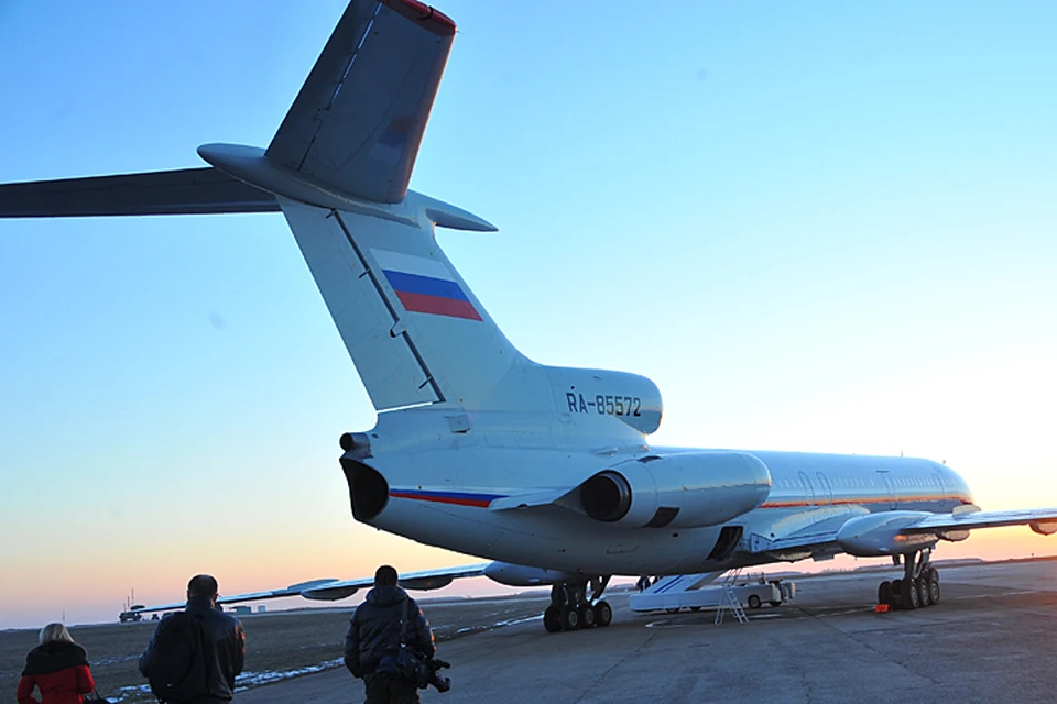 Самолеты уходили. Ту 154 Минобороны.