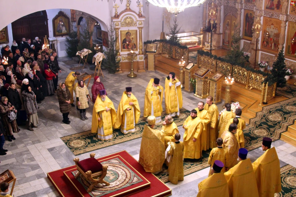 В Твери православные встретили Рождество.