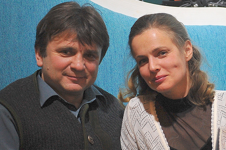 Тимур Кизяков с супругой Еленой на юбилее передачи 