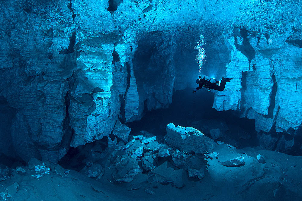 Ординская пещера - излюбленное место спелеодайверов со всего мира. Фото: Виктор Лягушкин