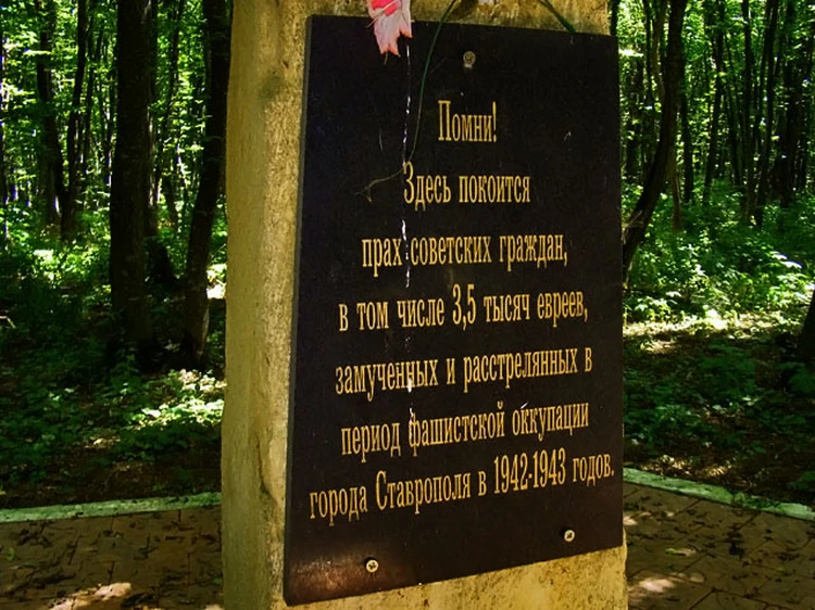 Памятник в Русском лесу Ставрополя установили в 2005 году