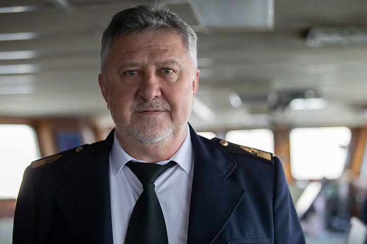 Капитан плавбазы «Всеволод Сибирцев» Юрий Бершак. Фото: ИА PrimaMedia