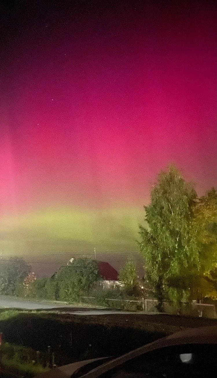 Северное сияние по-тюменски запечатлел фотограф в Решетниково - KP.RU