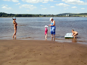 Пляж в Чайковском