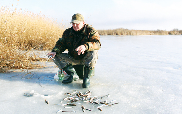 Хоть улов и не богат, зато настроение лучше некуда.