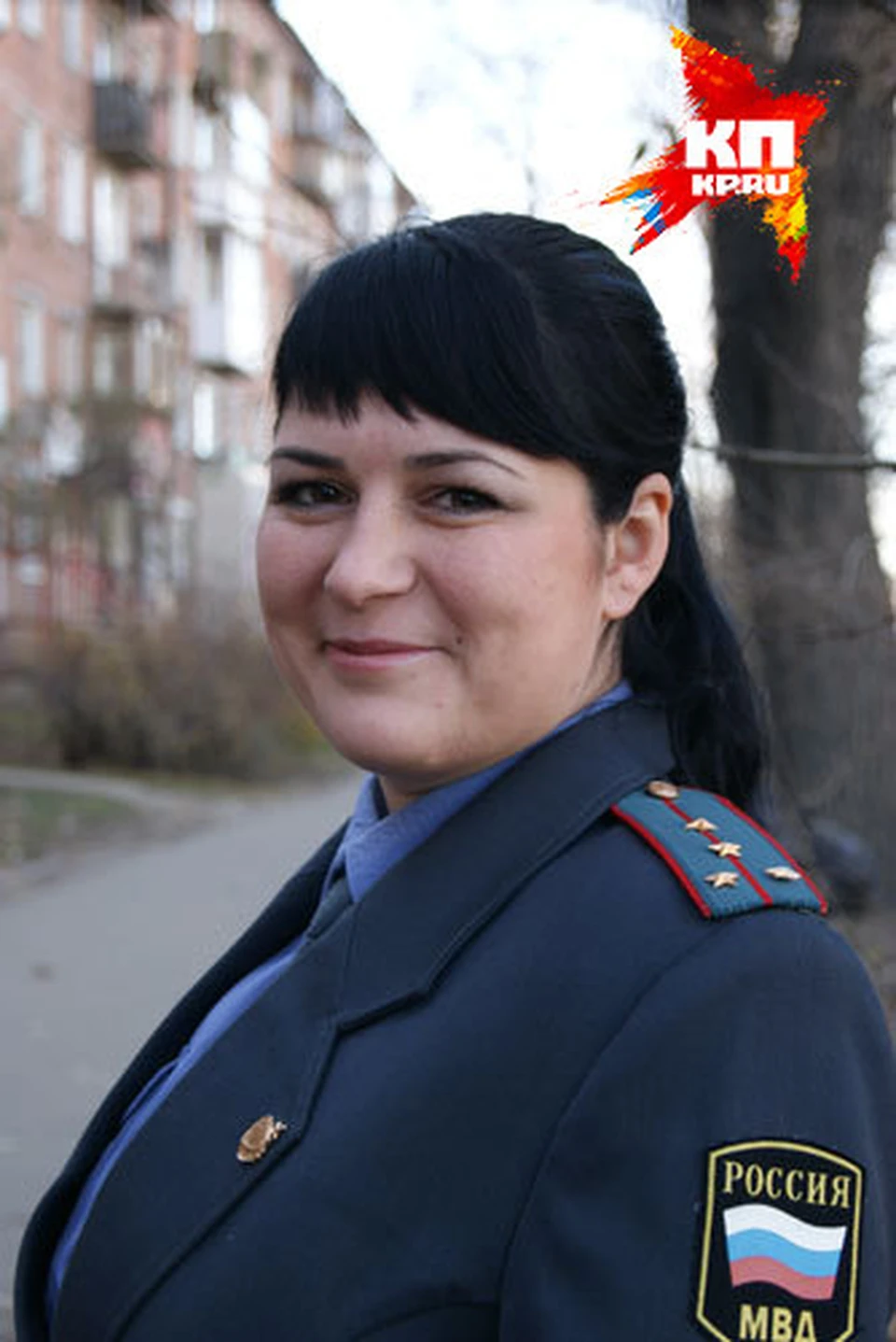 Победительница регионального конкурса «Народный участковый» Александра Непомнящих.